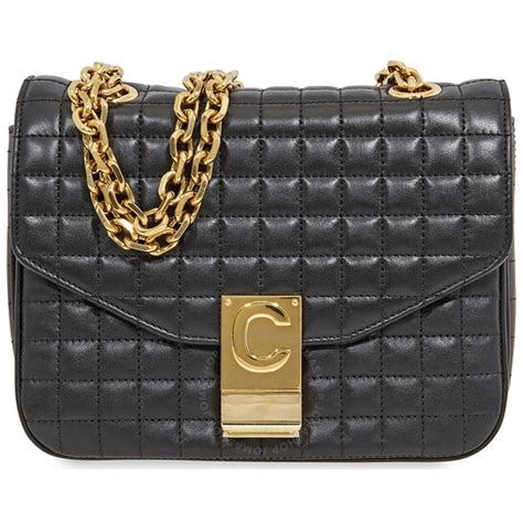 celine 18725 3bfc 38no|Celine Black Quilted Shoulder Bag 188403BFC.38NO .